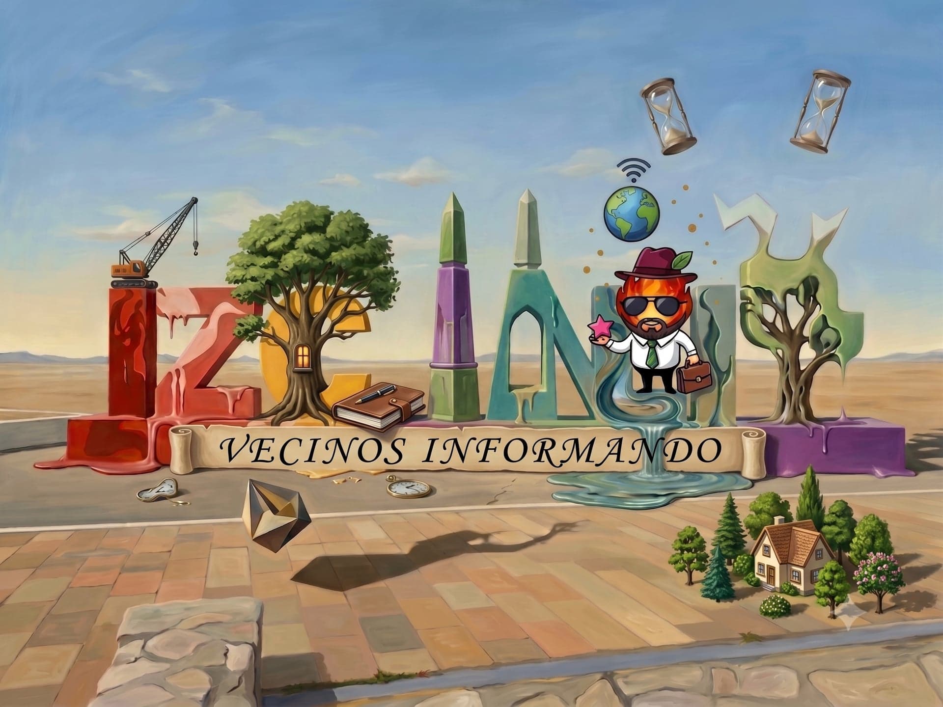 Vecinos Informando Izcalli — banner ilustrado